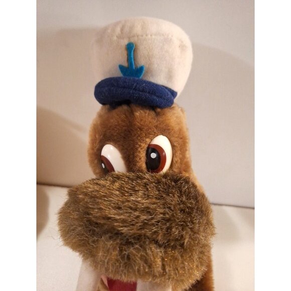 Willy Walrus Sailor Plush Hand Puppet Dakin 1983 Golf Head Cover Anchor Hat - Picture 7 of 12